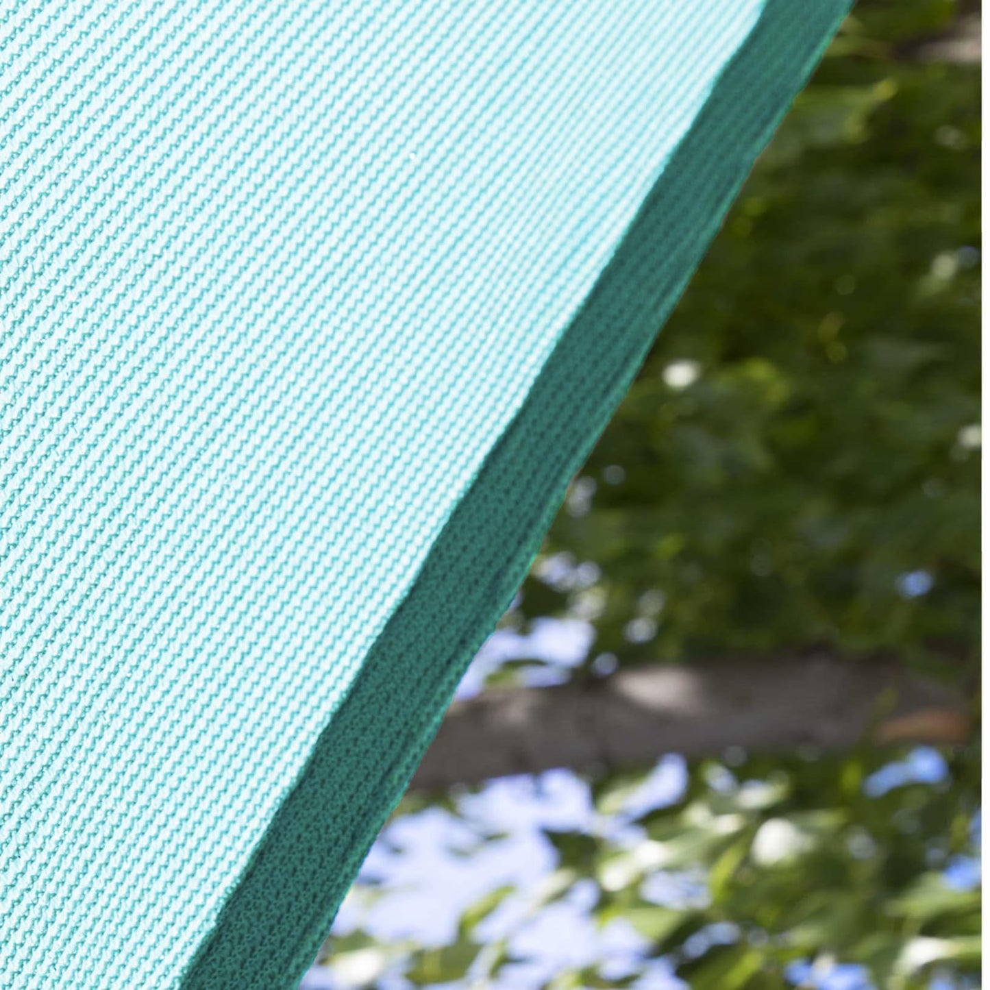 Amgo Custom Size 12' x 18' Turquoise Rectangle Square Sun Shade Sail UPF50+ AGTAPR0816, Order to Make Canopy Awning, 95% UV Blockage, Water & Air Permeable, Commercial and Residential (We Customize)
