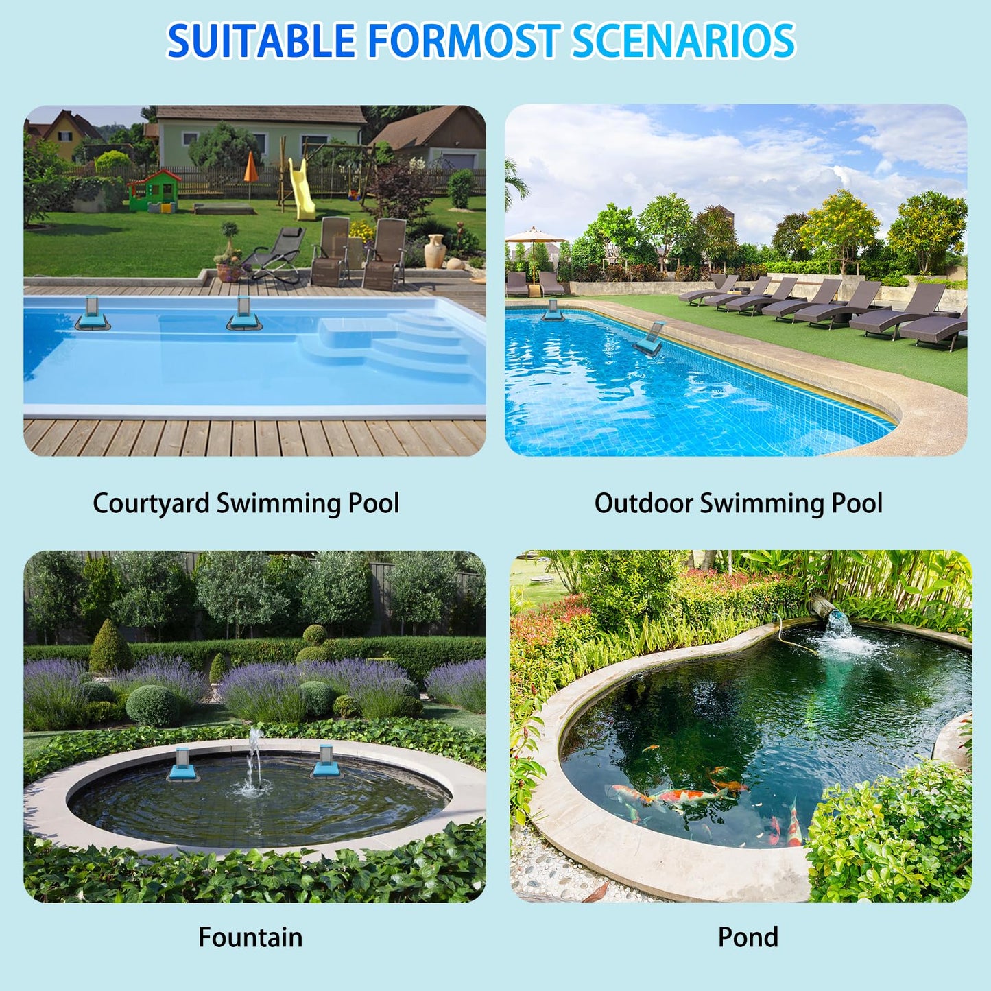 Saugnlbs Pool Animal Escape Ramp,Pool Frog Saver,Animal Saver for Swimming Pool Critter, Rescue for Toads, Flog,Lizards, Ducks, Snakes, Mice,Pack of 2