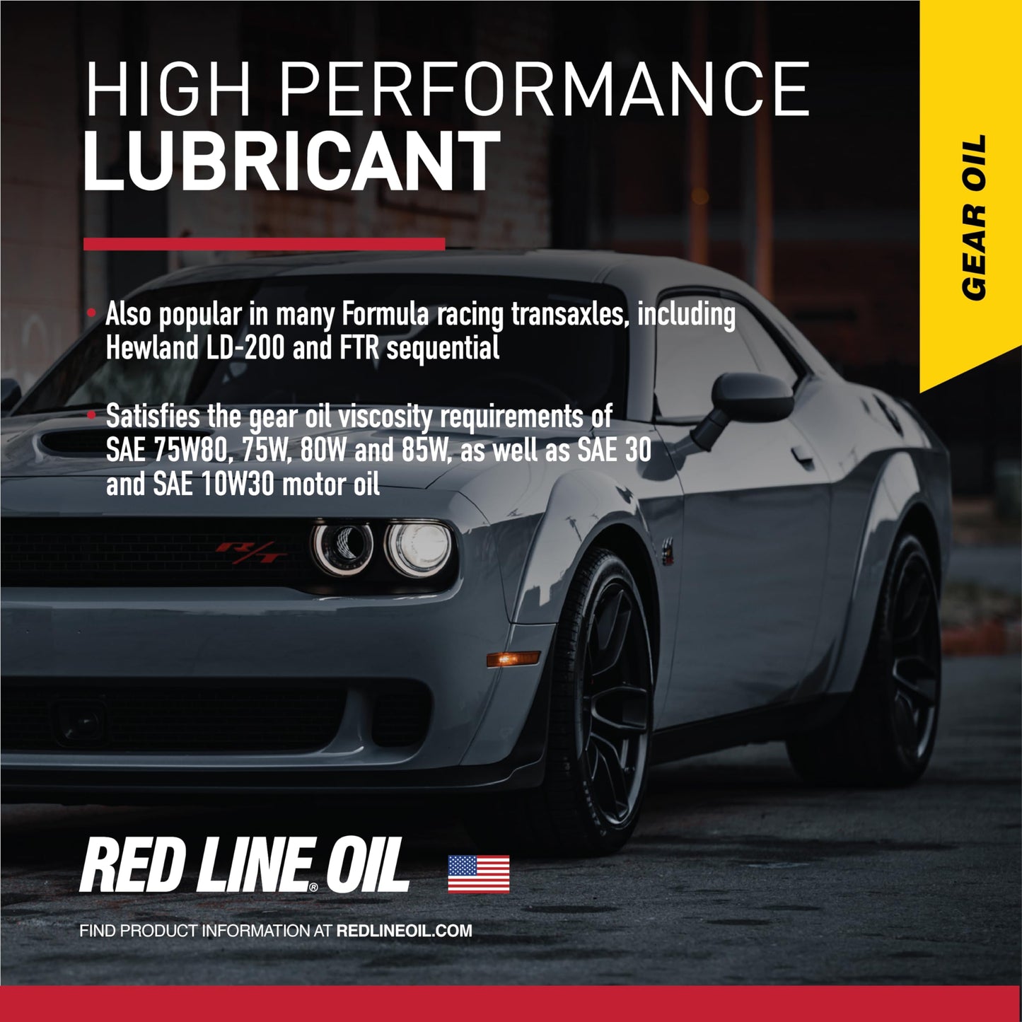 Red Line 50105 75W85 GL-5 Full Synthetic Gear Oil for Hypoid Limited Slip Differentials - 1 Gallon (2 Pack)