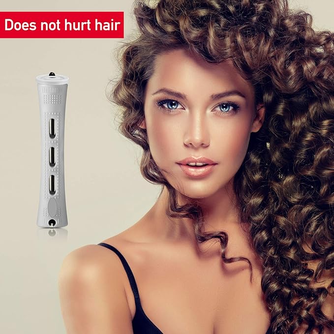 WILLBOND 60 Pcs Short Perm Rods Natural Hair Perm Rods with Elastic Rubber Band Non Slip Plastic Perming Cold Wave Kit for Women Hairdressing Styling Tool(0.59 Inch,Gray)