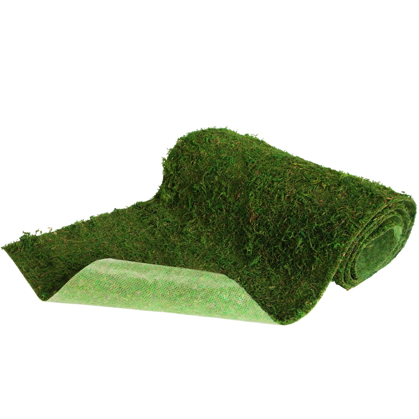 USMOLA Moss Roll, Dried Moss for Crafts, Moss Table Runner for Fairy Gardens, Wedding Woodland Decor, Preserved Moss Mat for Table Decoration (12" W x 60" L)