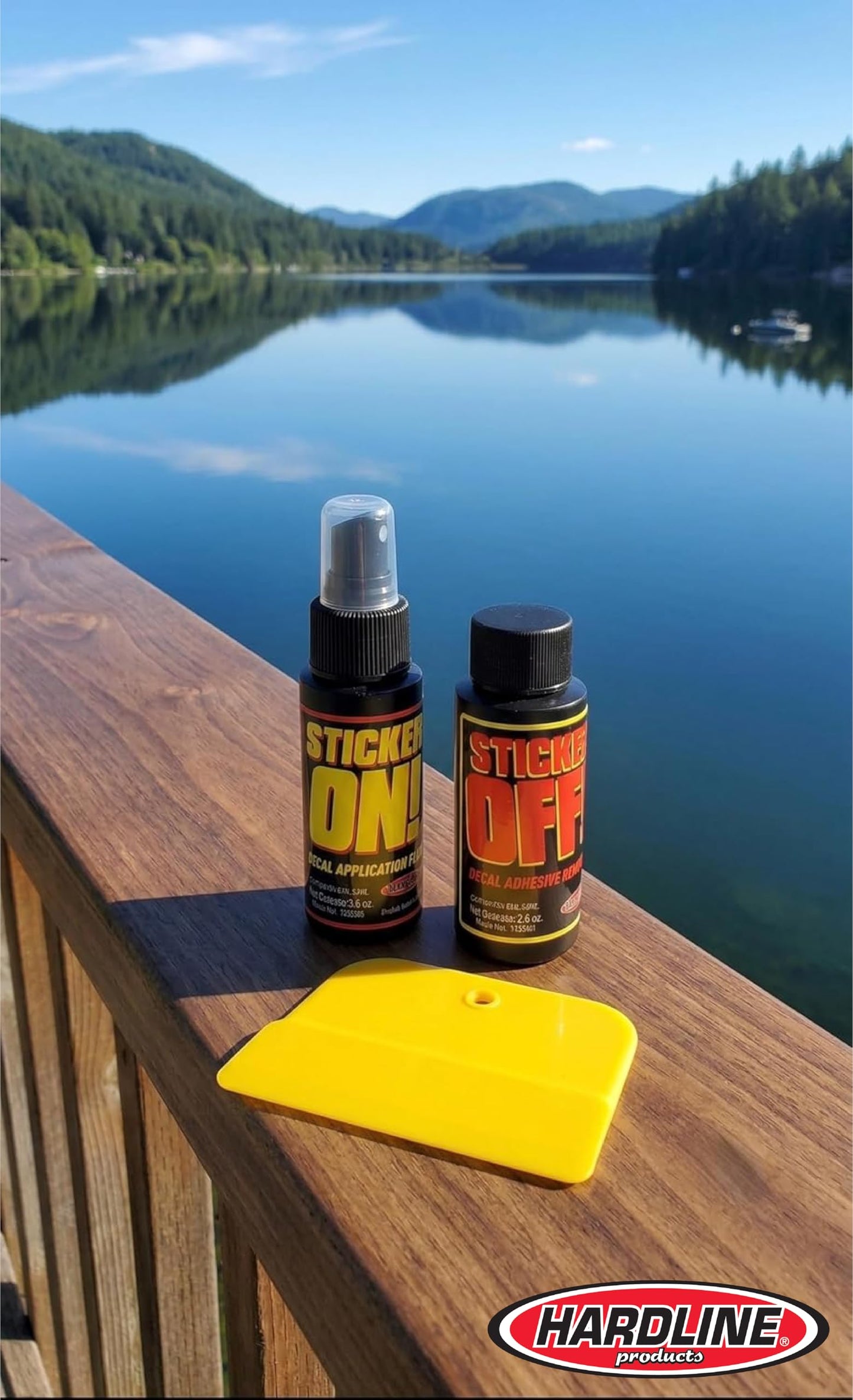Hardline Products USA Series 350 Factory Matched 3-Inch Boat Registration Kit – Solid Black– Complete 4-in-1 Marine Decal Set with Adhesive Remover & Application Fluid for Boats & PWCs