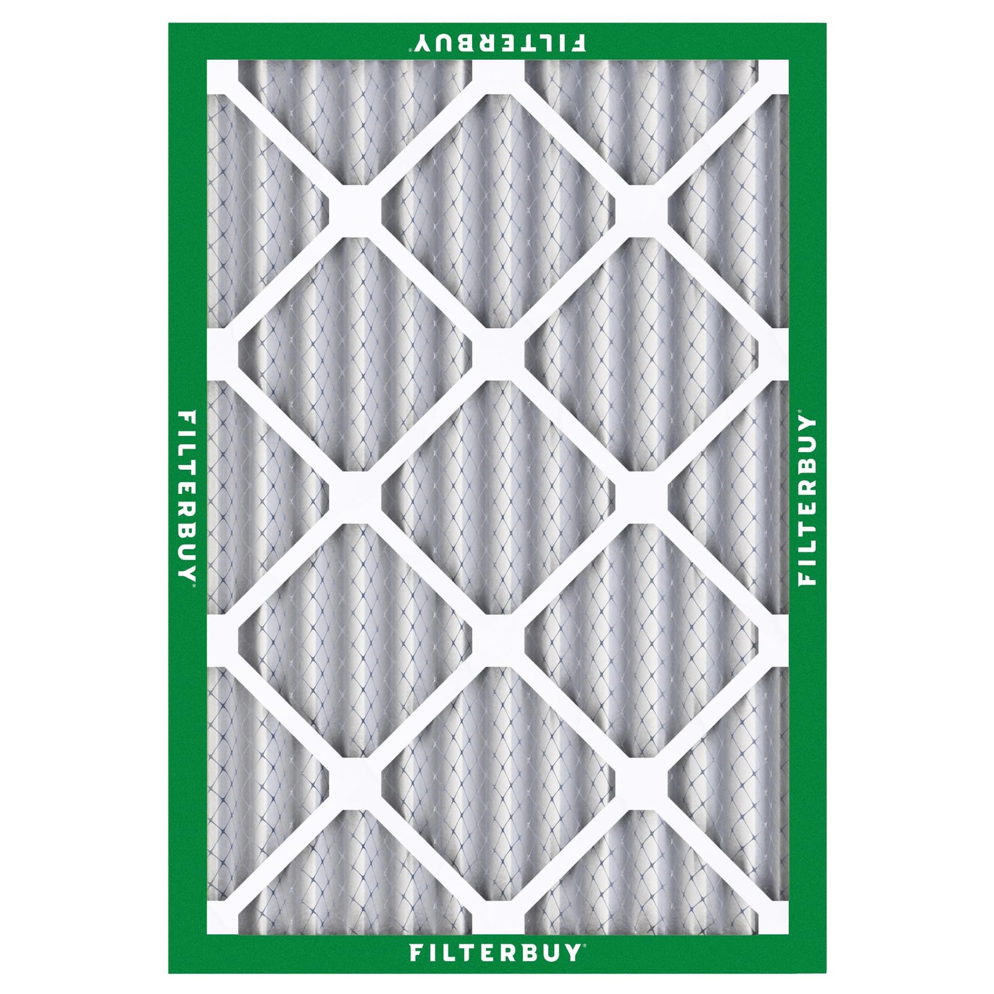 Filterbuy 24x30x2 Air Filter MERV 8 Essential Dust & Allergy Defense (2-Pack), Electrostatic Pleated HVAC AC Furnace Filters Replacement, Made in USA (Actual Size: 23.50 x 29.50 x 1.75)