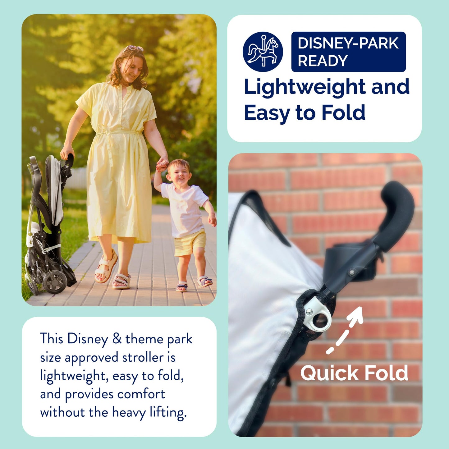 Kolcraft Cloud Plus Lightweight Umbrella Stroller for Toddlers with Reclining Seat, Large Storage Basket, Canopy, Infant & Parent Trays, Compact Fold for Summer Travel, Durable Frame, Slate Gray