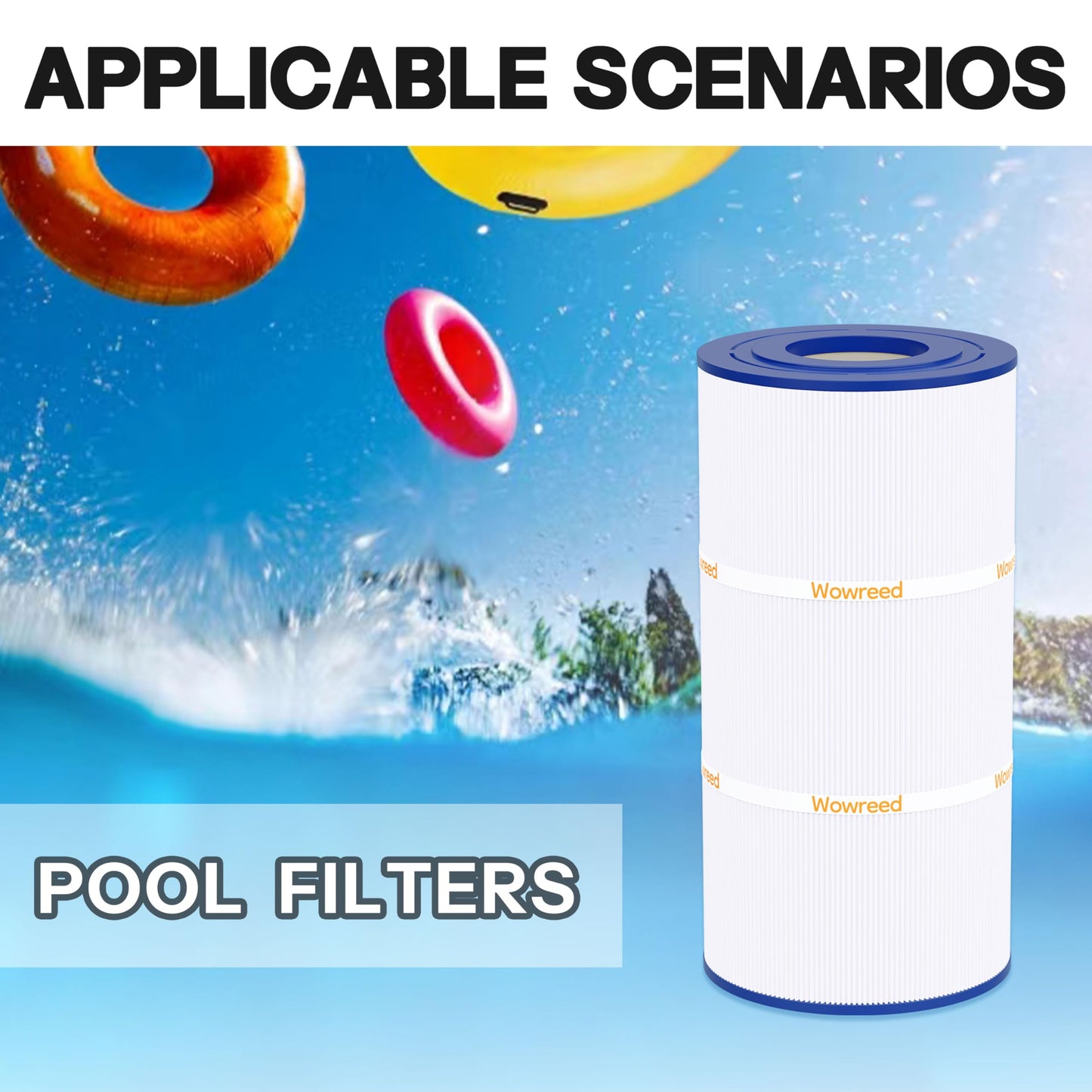 Wowreed Pool Filter Compatible with C-8311, CCX1000RE (CC 1000E), XStream CC1000RE, FC-1285, 1 Pack