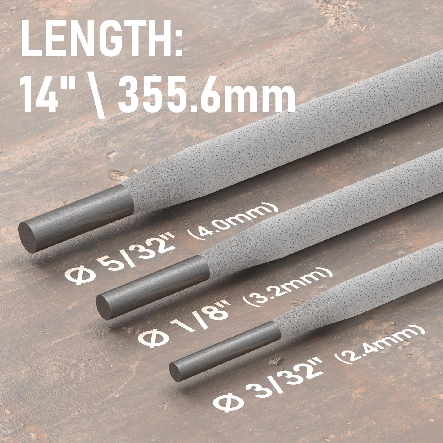 YESWELDER E7018 3/32'' 10LB Welding Rod Low Hydrogen Carbon Steel Stick Electrodes
