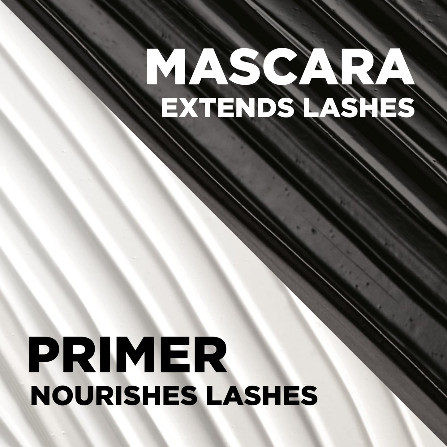 L'Oreal Paris Makeup Double Extend Tubing Mascara, Lengthening 2 Step Mascara, Smudgeproof, Black, Pack of 2