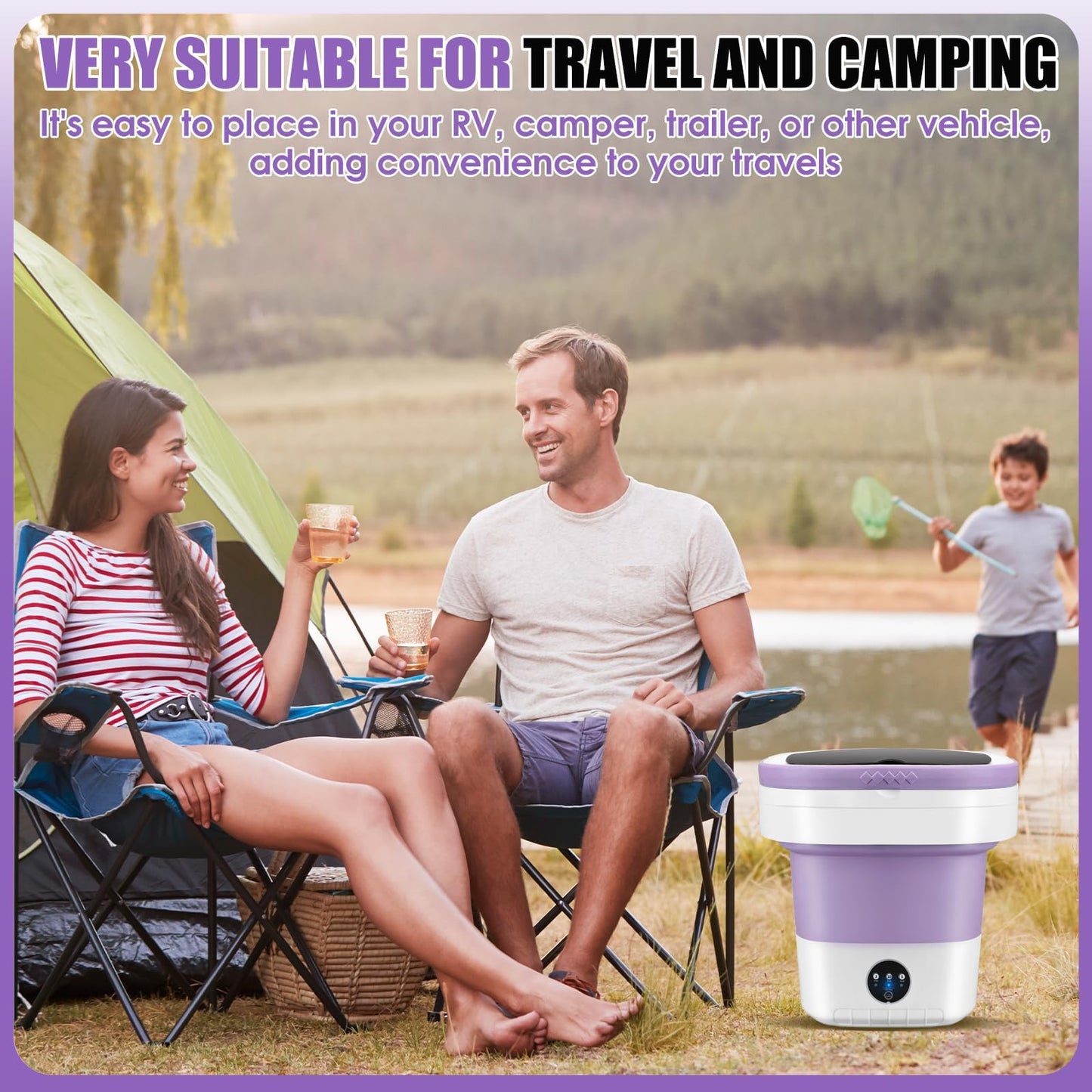 Portable Washing Machine 16L Mini Laundry Washer 3 Modes with Spin Basket Laundry Machine Cleaning Depth Underwear,Baby Clothes Small Shirt for Apartments Dormitories Hotels and Camping