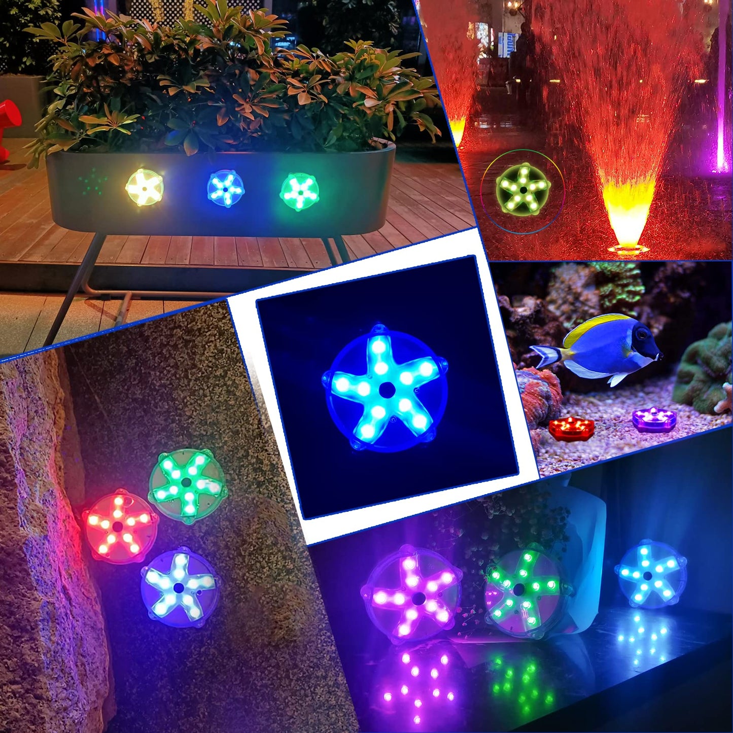 DeeprBetter Floating Pool Lights,Color Changing Waterproof Hot Tub Lights,3.3" Hot tub Accessories,Magnet Led Pool Light for Above Ground Pools,Floating Light for Pond,Bath,Spa,Shower-3pcs