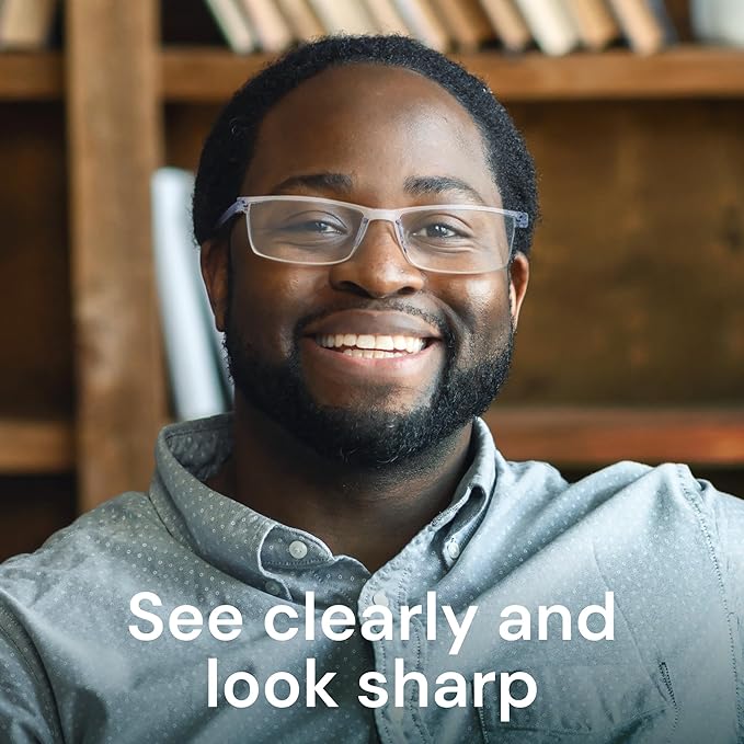 Gaoye 3.25 Executive Style Reading Glasses Men - Durable Readers with Blue Light Filtering- Comfortable Fit with TR90 Frames