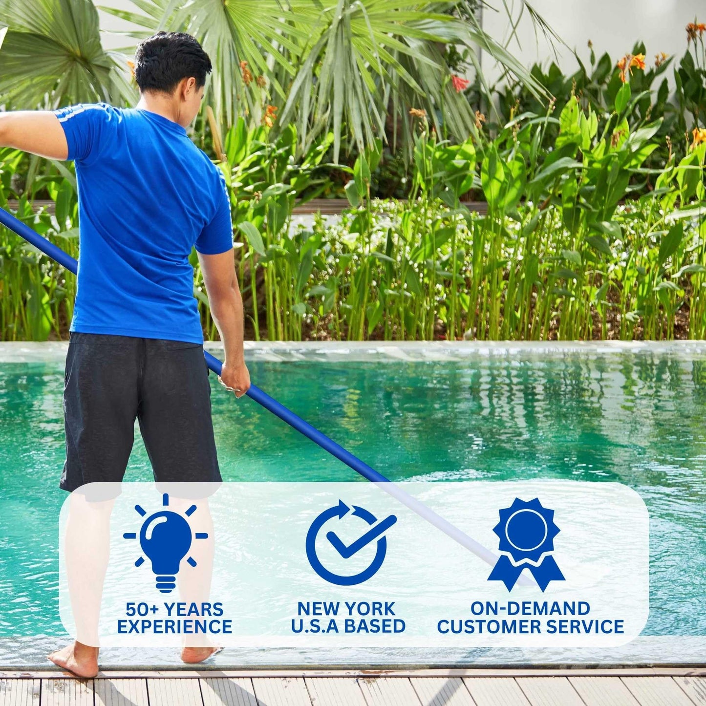 SWIMLINE HYDROTOOLS 8704 Economy Kink-Free PVC Backwash Hose 50' X 1.5" For Swimming Pools | Pool Hose | Heavy Duty | Chemical Resistant | Versatile | Kink Free | Lay Flat | UV Resistant | Drain Hose