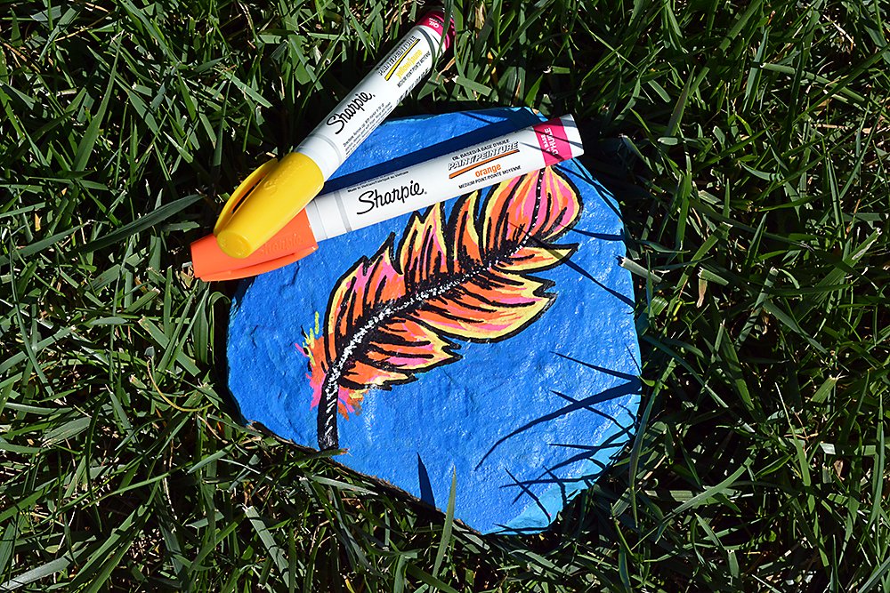 Sharpie Oil-Based Paint Markers, Fine Point, 5 Count - Great for Rock Painting