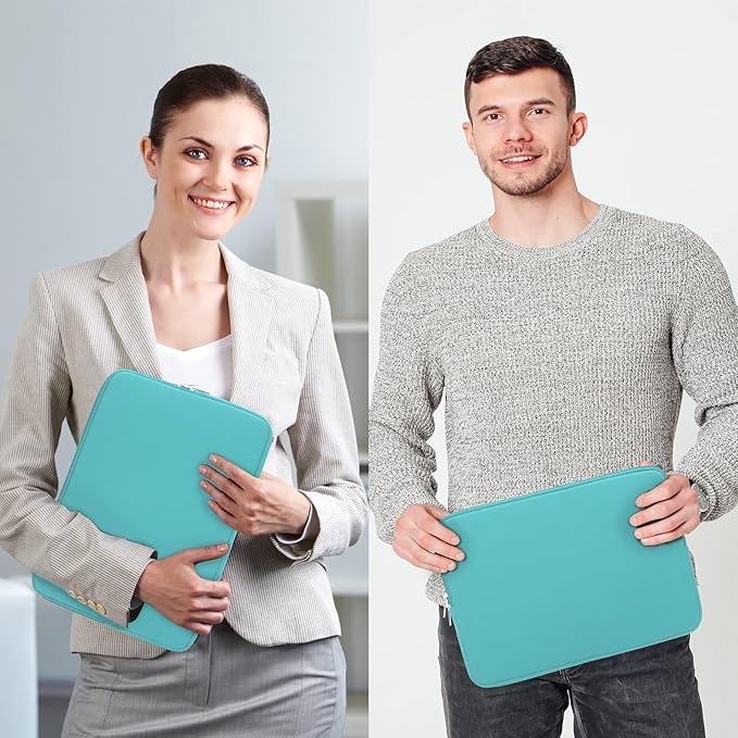 RAINYEAR 15 Inch Laptop Sleeve 15" Protective Soft Case Padded Zipper Cover Carrying Computer Bag Specially Compatible with 15.4" MacBook Pro/Air A3448 A3241 A2941 A3114 A1938 A1707 A1990 (Blue)