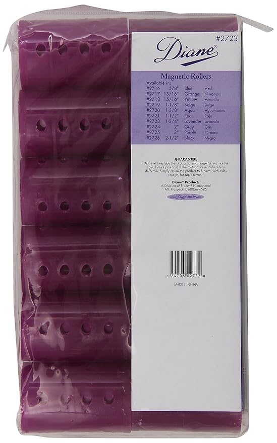 Diane Magnetic Roller - Lavender - 12 Pack