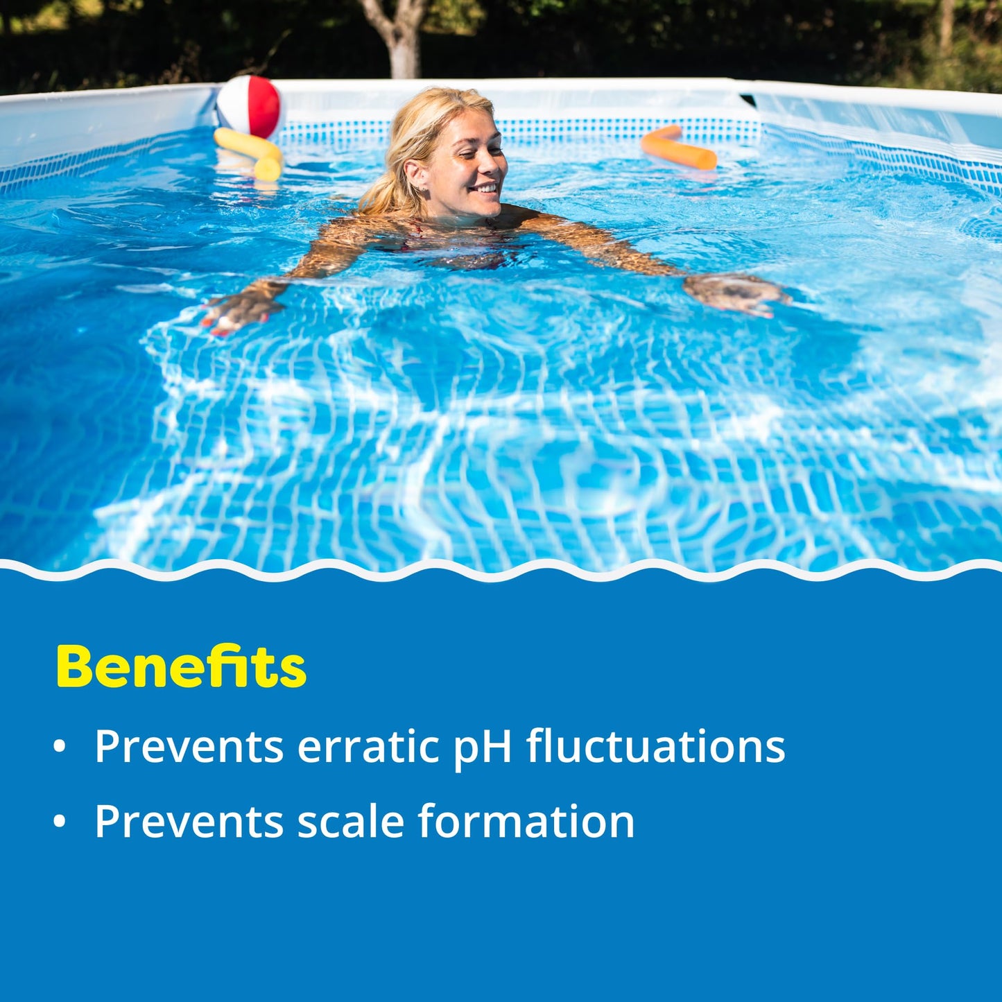 In The Swim Alkalinity Increaser for Swimming Pools - Raises Alkalinity and Balances pH Levels in Your Swimming Pool Water - 100% Sodium Bicarbonate - 50 Pounds