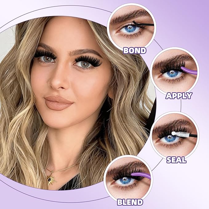 B&Q Fluffy Lash Clusters, Volume Eyelash Clusters 10-18mm, D Curl Cluster Eyelash Extensions, Supersoft Individual Lashes Wispy cluster lashes for Beginners(100D+150D)
