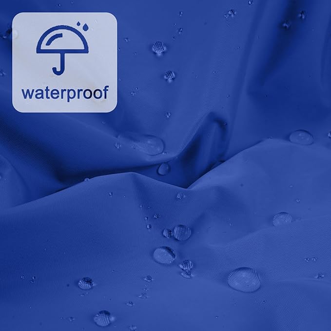 Reusable Shower Cap for Women, Large Waterproof Shower Bonnet with Elastic Band, Washable Bath Hair Cap for Long, Curly Hair, Braids, Daily Shower, Home Spa, Travel(Dark Blue)
