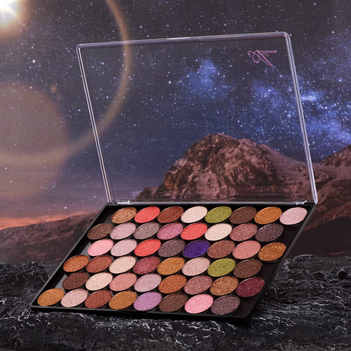 Large Empty Magnetic Transparent Plastic Makeup Palette for Eyeshadow Lipstick Blush Powder