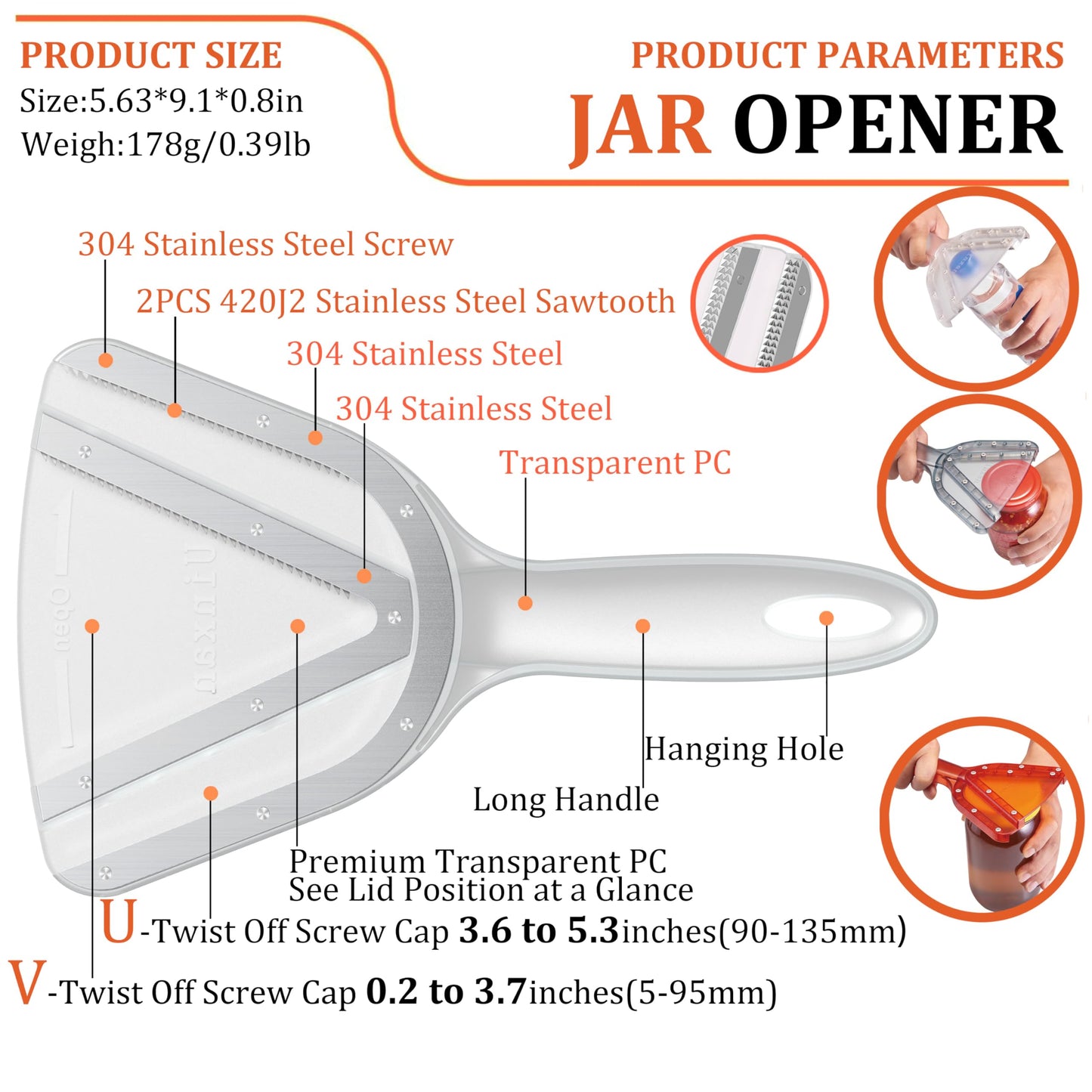 Uinxan Jar Opener for Weak Hand & Seniors with Arthritis,Easy Twist Off Bottle Caps,Patent | Unique Kitchen Gadgets, Christmas Gifts for Elderly/Women/Men (Blue)