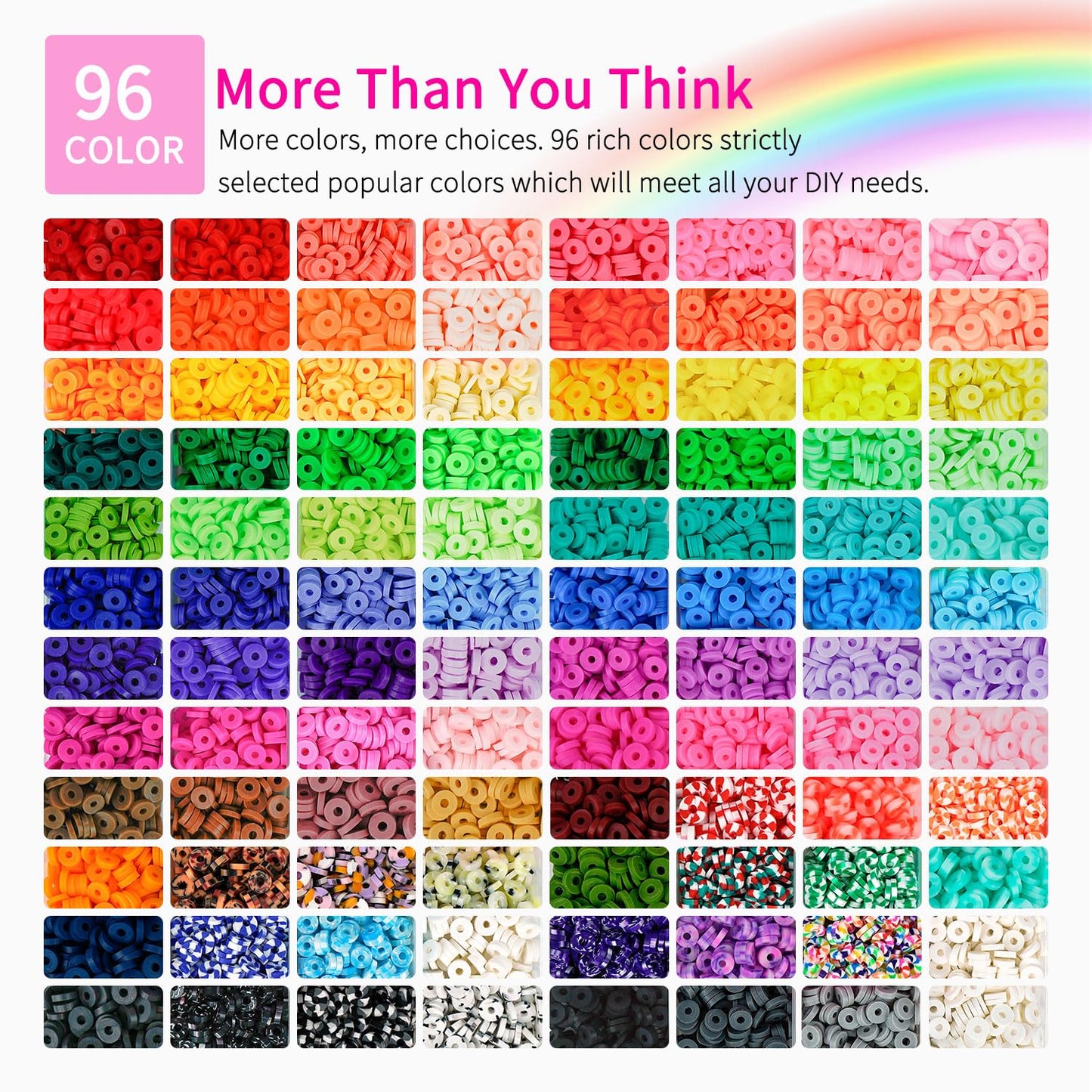 Friendship Bracelet Making Kit 96 Colors, 900pcs Letter Beads, 100pcs Number Bead, Gold Silver Spacer Charms for Concert Bracelets Jewelry Craft