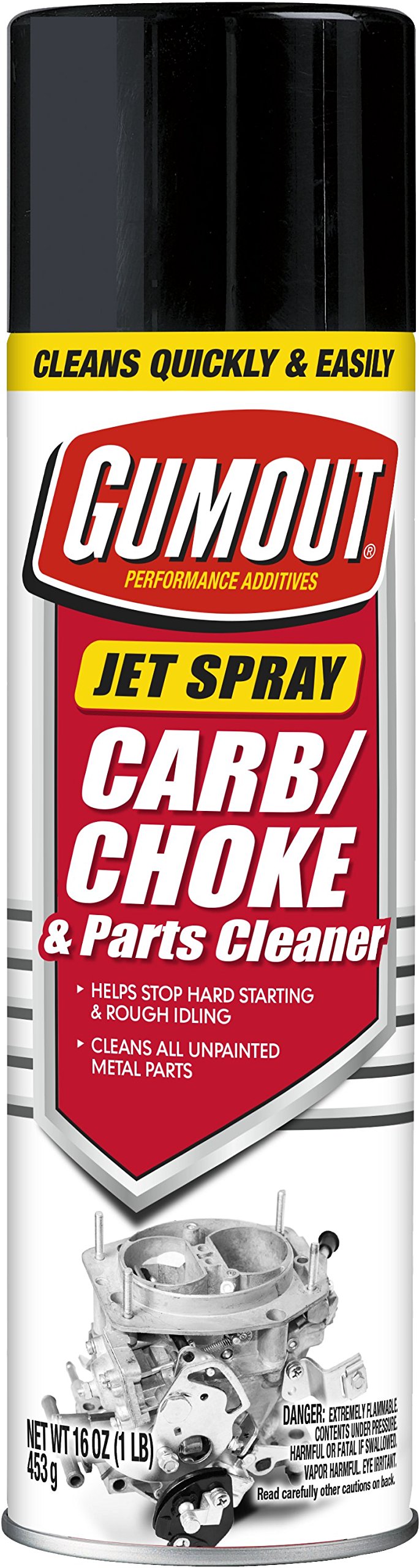 Gumout (800002230-12PK) Carb and Choke Cleaner Jet Spray - 16 oz., (Pack of 12)