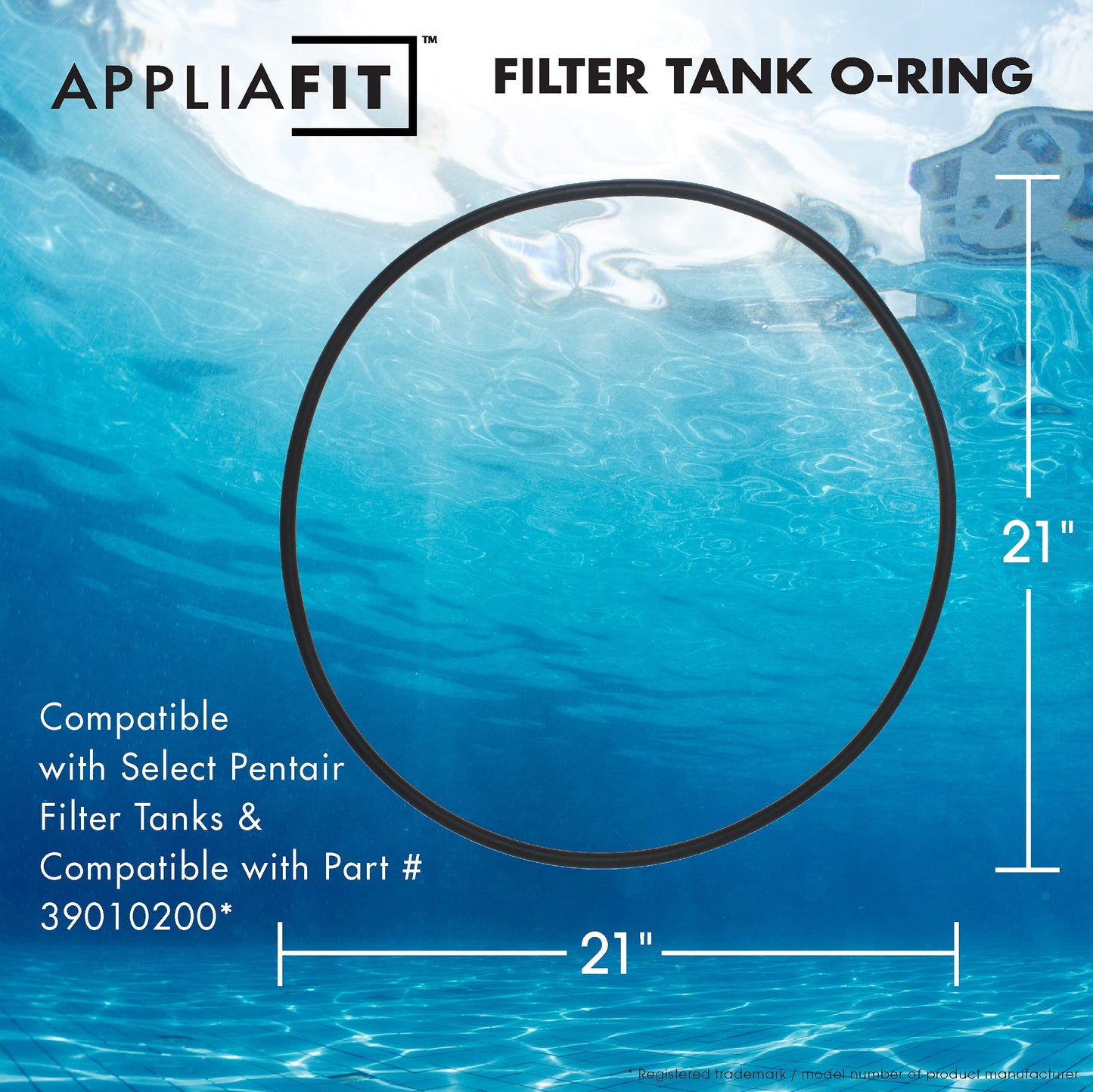 Clamp O-Ring Compatible with Pentair 39010200 for Select Clean & Clear Plus, FNS Plus and Quad DE Series Pool and Spa Filter Tanks - Also Compatible with 39010200Z (1-Pack)
