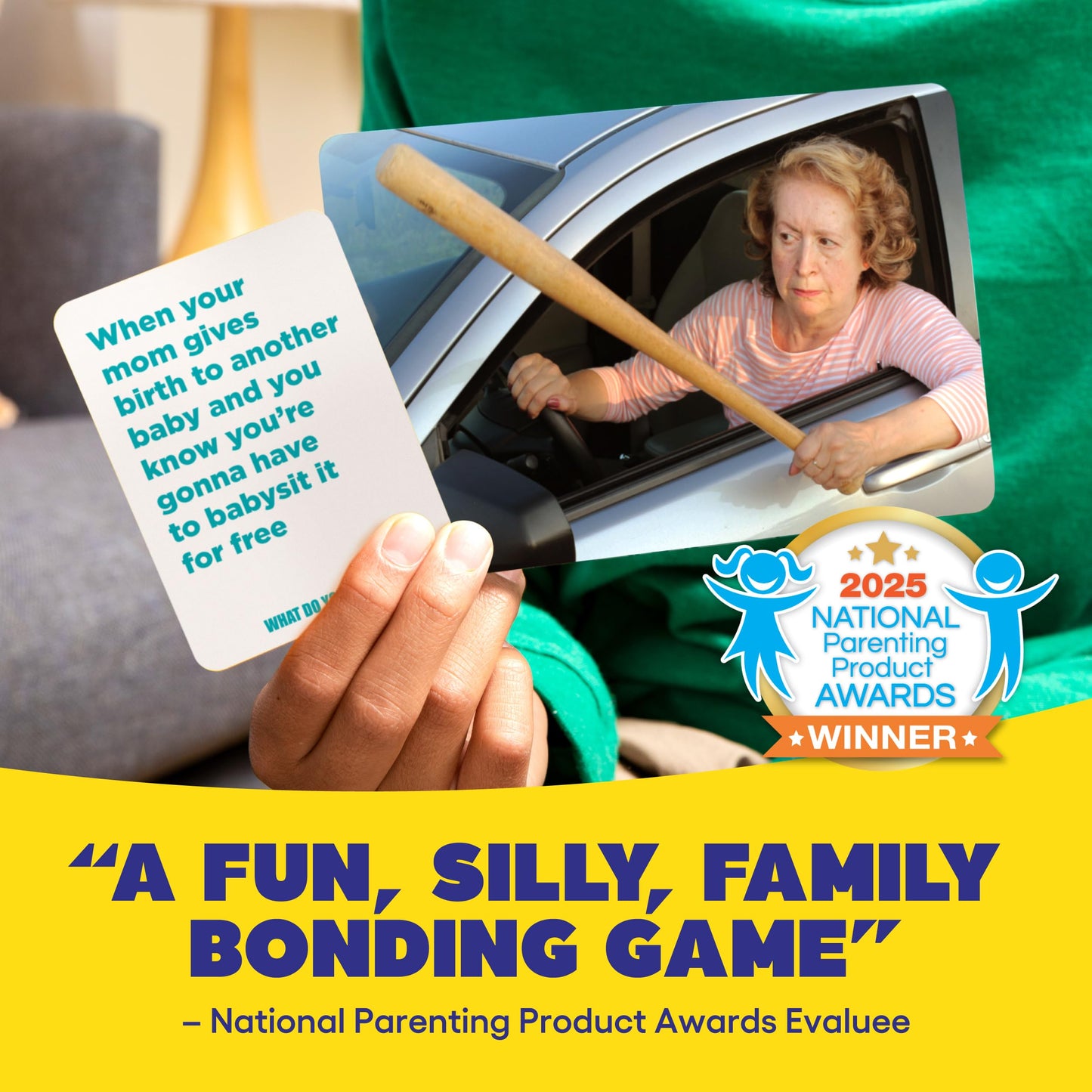 WHAT DO YOU MEME? Family Edition by Relatable, Now with Refreshed Content - Kids Games 8+, Family Games for Kids and Adults, The TikTok Viral Sensation, Includes 300 Caption Cards, 108 Photo Cards