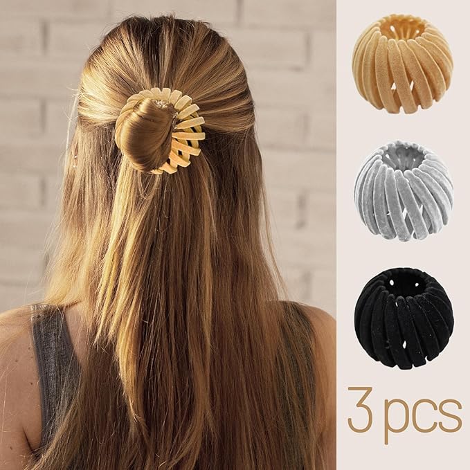 Sizobi Hair Barrettes & Scrunchies for Women's Hair for Every Hair Type Bird Nest Ponytail Holders