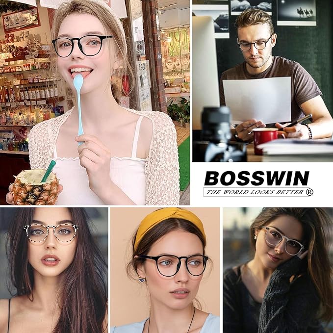 Blue Light Blocking Glasses for Women/Men - 4-Pack Computer Reading/Gaming/TV/Phone Glasses, Anti-Glare