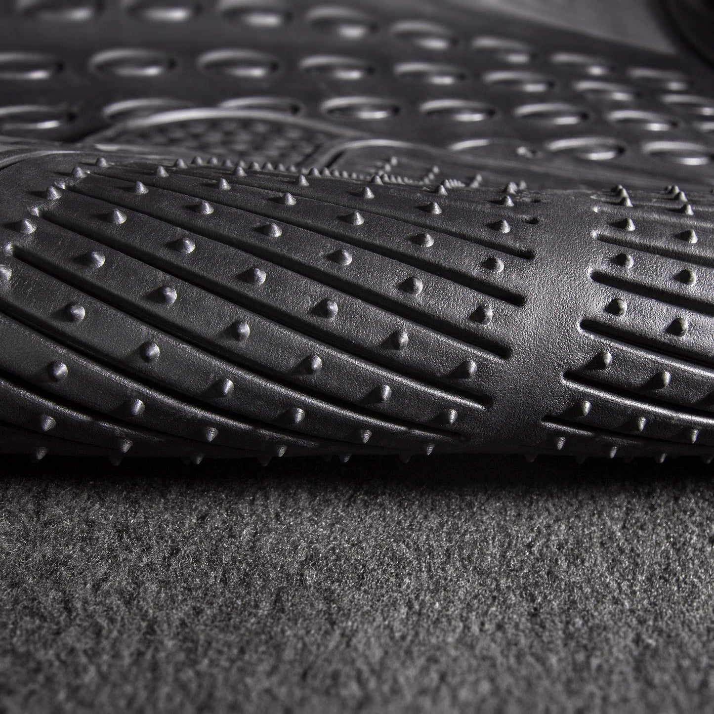 FH Group Automotive Floor Mats Climaproof for All Weather Protection Universal Fit Trimmable Heavy Duty fits Most Cars, SUVs, and Trucks, 2pc Front Set Solid Gray