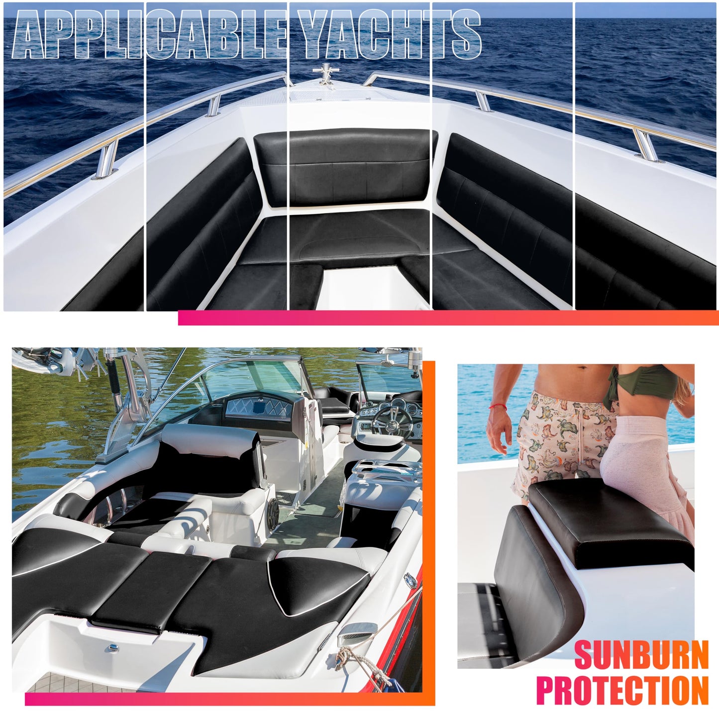 Self-Adhesive Marine Vinyl Faux Leather: Meneng 3 Yard Roll Heavy Duty Boat Seat Vinyl - Waterproof & Scratch-Resistant for Marine Upholstery - Leather Repair Patch for Furniture Sofa Couch