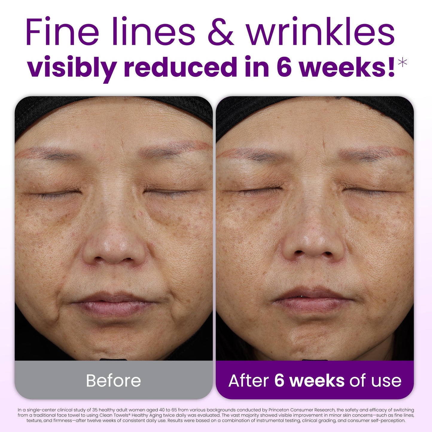 CLEAN SKIN CLUB Healthy Aging Clean Towels® XL, Smooths Fine Lines Wrinkles & Texture, Disposable Face Dry Wipes, XL - 1 Pack (50 count)