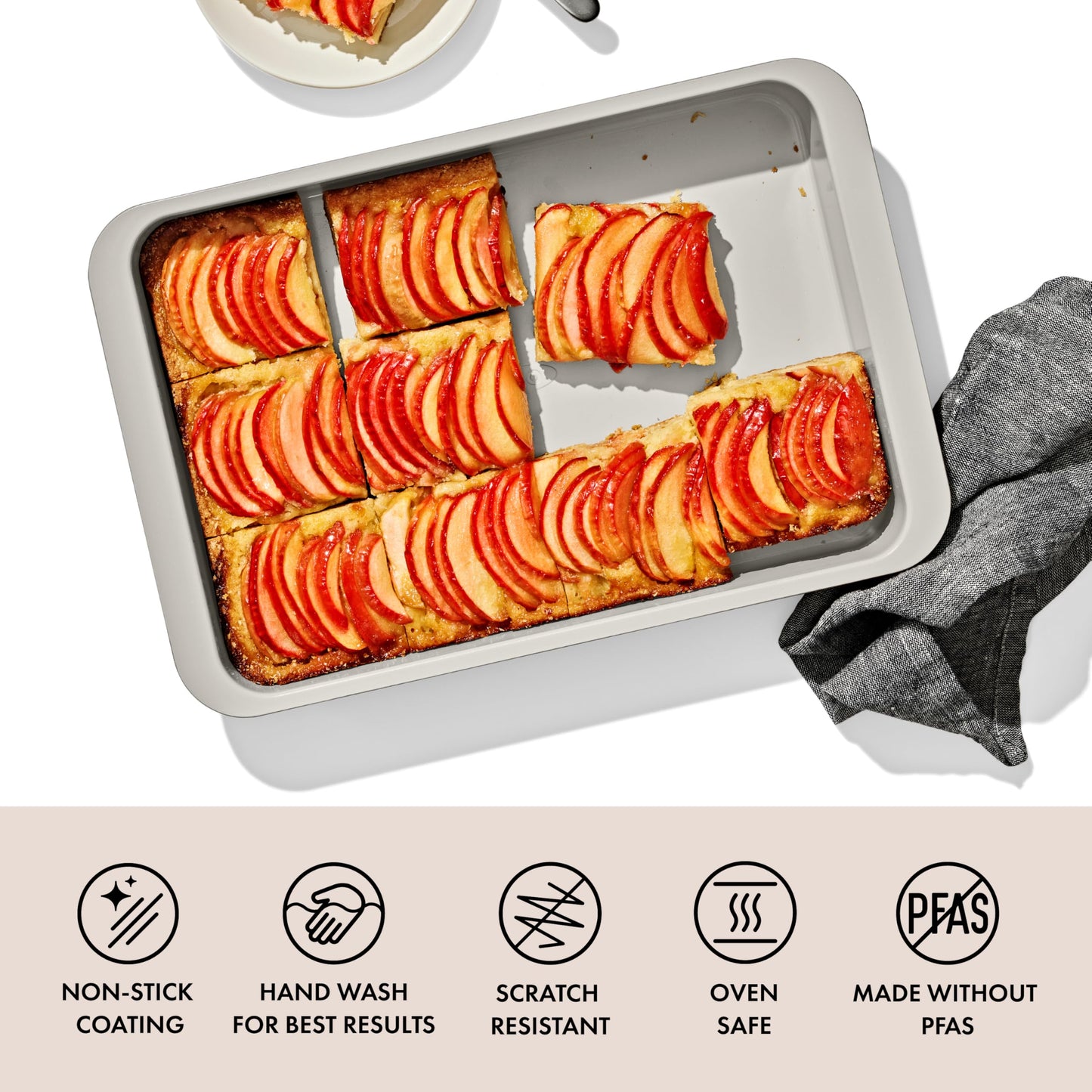 OXO Good Grips Non-Stick Pro Ceramic Coated Metal Bakeware 9” x 13” Cake Pan – Biscuit