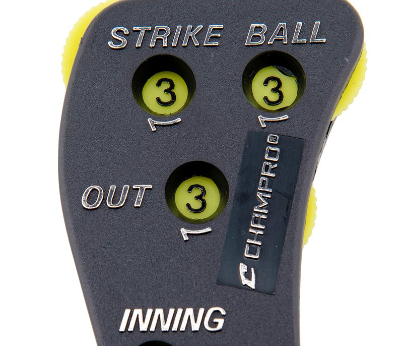 Champro A042P Umpire Indicator with 4 Optic Yellow Dials (Black)