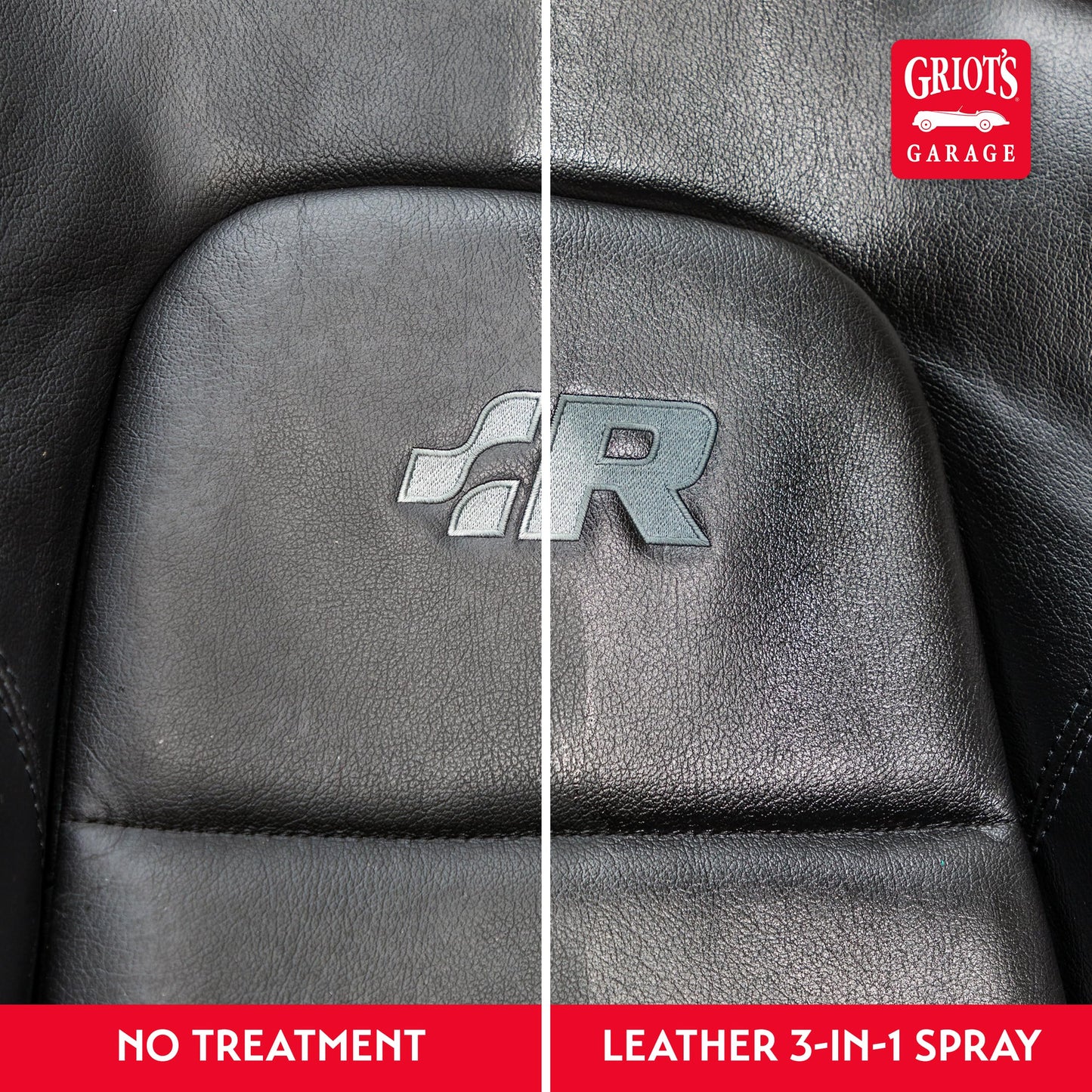 Griot's Garage Leather 3-in-1 Spray, Cleaner and Conditioner for Leather and Vinyl, Car Seats and Vehicle Interior, Truck, RV, Boats, and Home, 10964, 1 Gallon