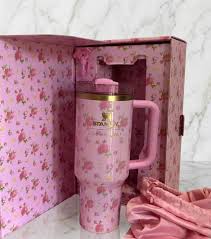 Ibiza Sunset Stanley Quencher Tumbler 40oz with Gift Box – Insulated Travel Mug with Handle & Straw