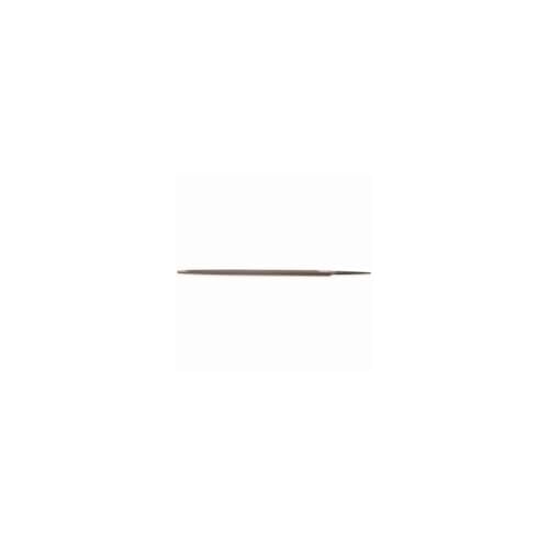 Nicholson Triangular Extra Slim Taper Hand File Without Handle, Single Cut, American Pattern, 6" Length