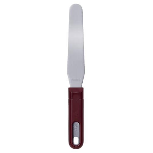 ALLEX Rounded Putty Knife 1-1/4" for Art and Paint, Flexible Japanese Stainless Steel Blade, Heavy Duty Full Tang Handle, Made in JAPAN