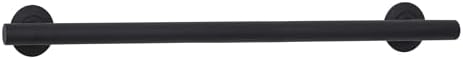 Seachrome 24-inch Coronado Designer Straight Bathroom Shower Grab Bar, Stainless Steel, Matte Black