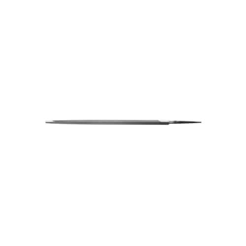 Nicholson Triangular Extra Slim Taper Hand File Without Handle, Single Cut, American Pattern, 6" Length