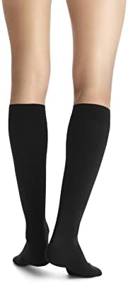 JOBST Opaque SoftFit 15-20 mmHg Closed Toe Knee High Compression Stocking, Classic Black, X-Large