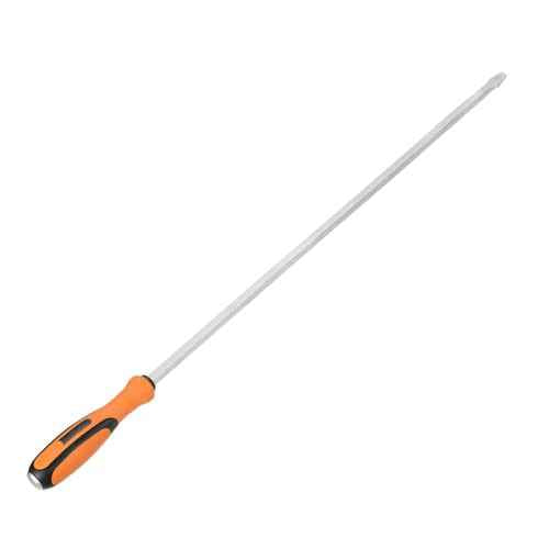 HARFINGTON Slotted Screwdriver SL13 38" Extra Long 31" Square Shank CR-V Flat Head Screwdrivers with Striking Cap for Industry and Automobile Repair