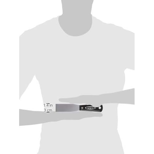 Hyde Black and Silver 02200 1-5/16-Inch Chisel Putty Stiff Knife