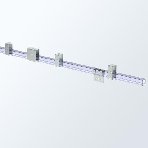 SKTREX Strut Channel Connector Extend Bracket Connection for 1-5/8" Wide and 1-5/8" Height Strut Channel (4 Count, Steel, Silver, Wall Mount)