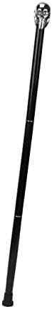 Ajuny Wooden Walking Stick for Men Women Seniors Lightweight Detachable Handmade Cane with Decorative Brass Handle Unique Gift for Adults