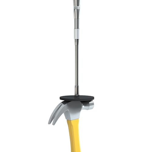 Telescoping Magnetic Pickup Tool - 58LB Strength, Extends 16"-42" with Bendable Metal Hose for Easy Nail/Screw Retrieval