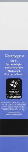 Neutrogena T/Sal Therapeutic Dandruff Shampoo,Scalp Build-Up Control,3% Salicylic Acid,Psoriasis Treatment,Seborrheic Dermatitis Shampoo,Clears Flakes,Fragrance Free,4.5 fl oz,(Pack of 4)
