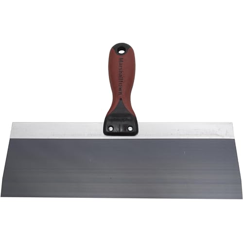 MARSHALLTOWN DuraSoft II Taping Knife, 12 Inch Blue Steel Blade, For Drywall Finishing, 4512D