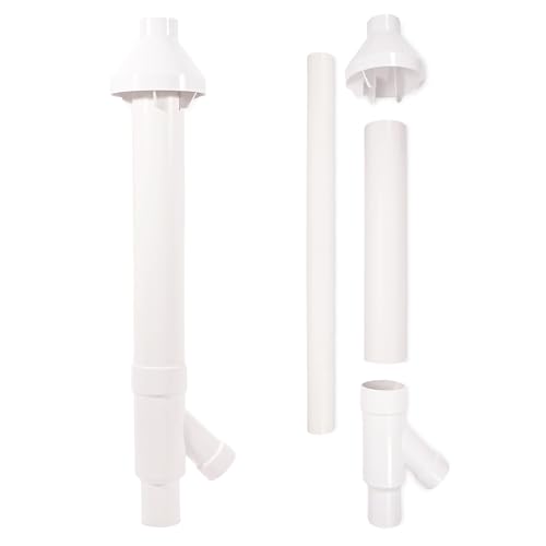 CVENT-2 2-Inch Concentric Kit for Tankless Gas Water Heater and High-Efficiency Furnaces Dimensions 7.75" x 34.75" x 6.75" White