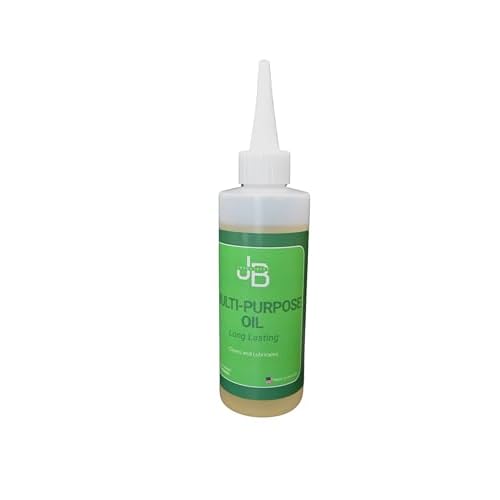 JB Industries Multi-Purpose Lubricating Oil 4 oz ? All-Purpose Oil for Home, Automotive & Shop Use, Long-Lasting Anti-Rust Machine Oil with Precision Drip Applicator for Hinges, Wheels, Tools, & More